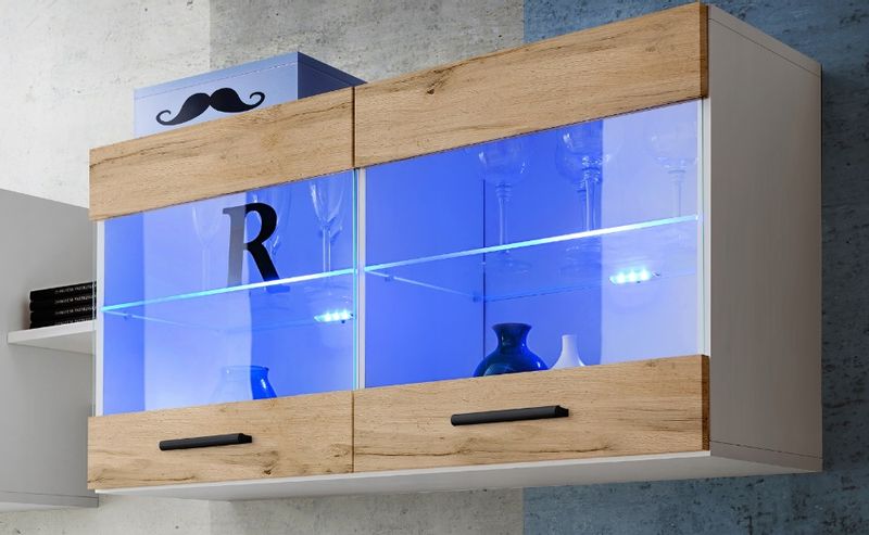 Witryna Wisząca Półka Szafka Led zdjęcie 1