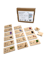 Drewniane puzzle literki dla dzieci - Nauka alfabetu, polskie znaki