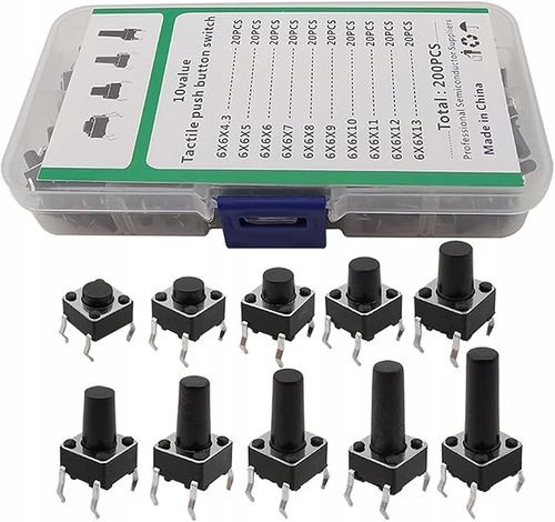 ProRock Tactile Switch 200PCS 6mm Light Touch Assortment na Arena.pl