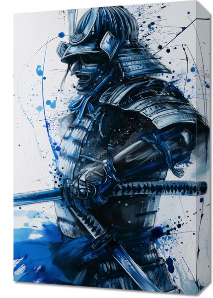 Obraz 40x60cm Samuraj w Błękicie zdjęcie 1