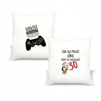 Poduszka z nadrukiem WBIŁEM TRZYDZIESTY POZIOM