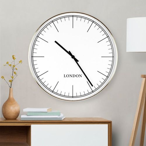 Zegar ścienny złoty biały 50 cm na Arena.pl