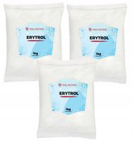 ZESTAW ERYTROL 3x1kg ERYTRYTOL SŁODZIK NATURALNY JAKOŚĆ PREMIUM