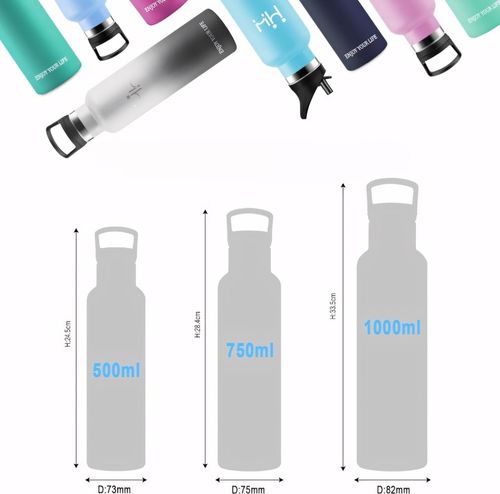 KUBEK TERMICZNY BUTELKA TERMOS NA KAWĘ HERBATĘ NAPOJE STALOWY SŁOMKA 500ML na Arena.pl
