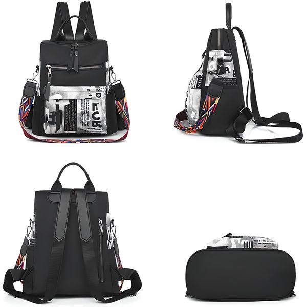 PLECAK DAMSKI MIEJSKI TOREBKA PLECACZEK CZARNY 2W1 zdjęcie 5