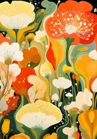 Plakat 70x100cm Kwiatowy Raj
