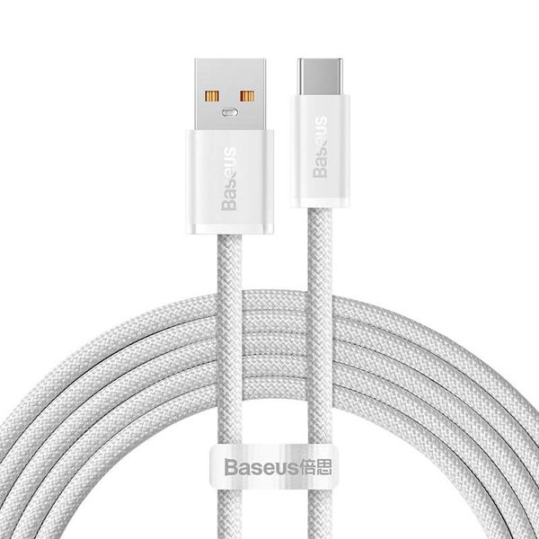 Kabel USB do USB-C Baseus Dynamic Series, 100W, 2m (biały) zdjęcie 2