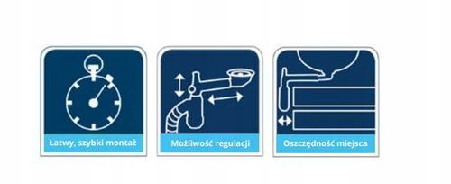 Syfon umywalkowy oszczędzający miejsce Prevex przyścienny 1710024 na Arena.pl