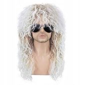 Peruka Męska Damska Lata 70 80 90 ROCK Kręcone Włosy Kostium COSPLAY