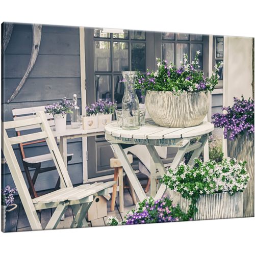 Obraz Płótno 70X50 Relaks Wśród Kwiatów na Arena.pl