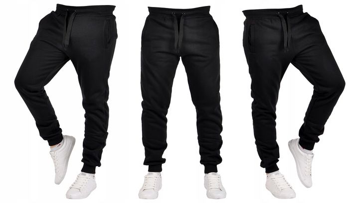 K01 r. XL MĘSKIE SPODNIE DRESOWE JOGGERY GŁADKIE zdjęcie 2