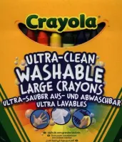 Duże zmywalne kredki dla dzieci do malowania rysowania - Crayola 8 kolorów