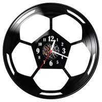 Zegar ścienny z płyty winylowej Pilka nozna 1223.14
