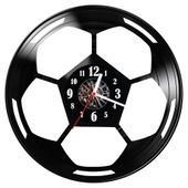 Zegar ścienny z płyty winylowej Pilka nozna 1223.14