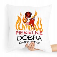 Poduszka Poszewka Dla Chrzestnego Na Prezent Z Nadrukiem Ze Zdjęciem