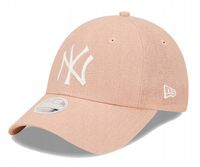 Czapka z daszkiem NEW ERA damska NYY Linen Różowa - WYSYŁKA W KARTONIE