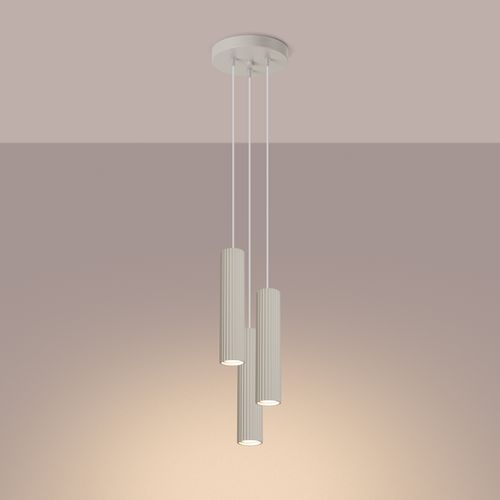 Lampa wisząca KARBON 3P beżowy na Arena.pl