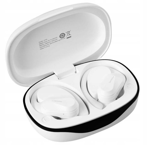 SŁUCHAWKI BEZPRZEWODOWE ZAUSZNE LENOVO LP75 WODOODPORNE GAMINGOWE SPORTOWE zdjęcie 9