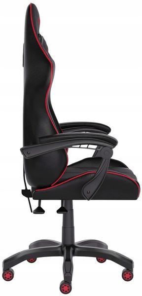FOTEL GAMINGOWY CYBER CHAIRS SELECT RED - CZARNY - BIUROWY zdjęcie 9