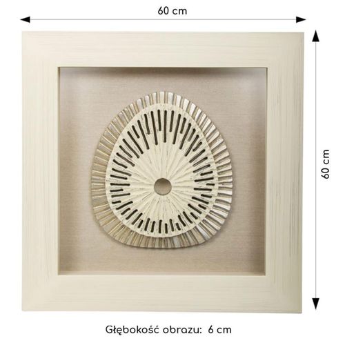 Obraz przestrzenny White Shell 60x60 cm na Arena.pl
