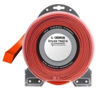 Żyłka tnąca 2.4/69m kwadrat pomarańcz DI1308-B