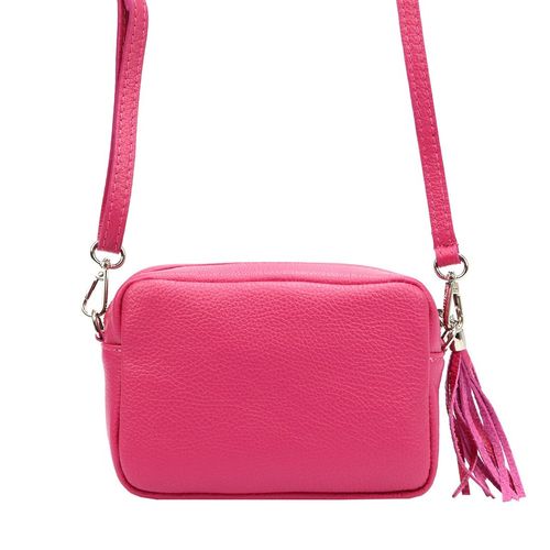 Damska listonoszka torebka Skórzana z brelokiem frędzlem i kieszeniami Luka na Arena.pl