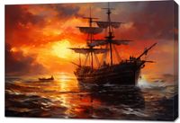 Obraz 100x70cm Ogień na Wodzie