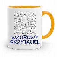 Kubek Żółty Dla Przyjaciela Wzorowy Przyjaciel Z Nadrukiem Ze Zdjęciem