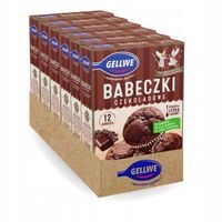 GELLWE Babeczki czekoladowe mieszanka do wypieku 300 g x 6 sztuk