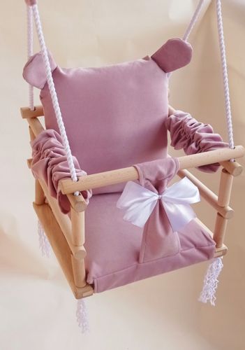 Huśtawka MIŚ 3w1 dla dzieci RÓŻ DOM OGRÓD pokój na Arena.pl