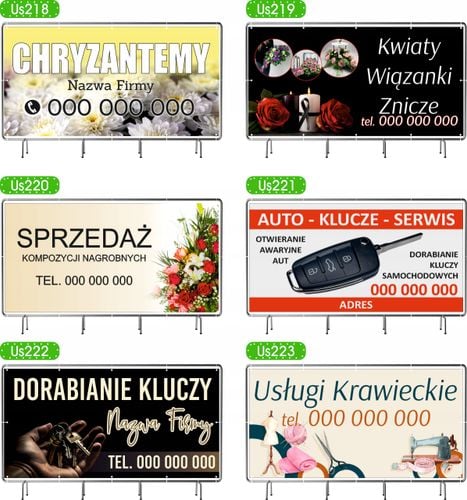 BANER REKLAMOWY 200x100 cm duży wybór różne wzory SPRZEDAŻ DREWNA OPAŁOWEGO na Arena.pl