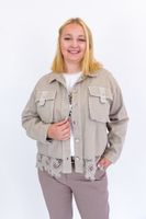 Fango Kurtka Jeansowa z Koronką UNI