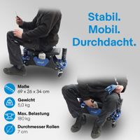 19555Taboret warsztatowy stołek doi garażu na kółkach wytrzymały obrotowy