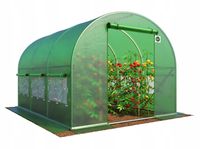 TUNEL FOLIOWY OGRODOWY UV-4 SZKLARNIA 3x2m NAMIOT PREMIUM 6m2 SOLIDNY