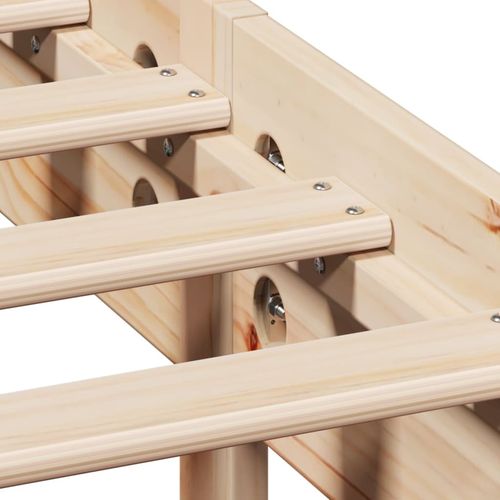 Rama łóżka bez materaca, 140x200 cm, lite drewno sosnowe na Arena.pl