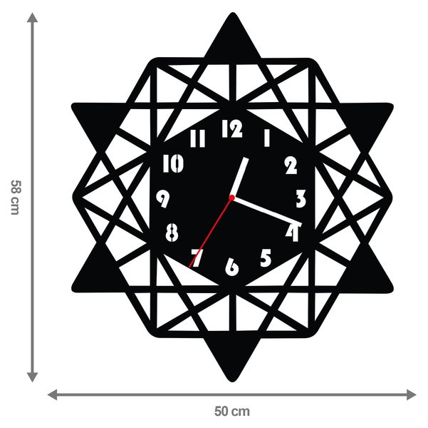 ZEGAR ŚCIENNY GEOMETRIA 58cm XXL 110.11 zdjęcie 1