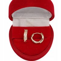 Złote KOLCZYKI ze stali chirurgicznej 316L K1044