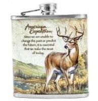 Piersiówka myśliwska z jeleniem American Expedition