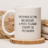 CHAMSKI KUBEK BEZ CENZURY | ŚMIESZNY PREZENT | DO PRACY BIURA DOMU | 330 ml