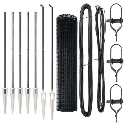 Ogrodzenie z słupkami Szary 1.4 x 10 m Stal na Arena.pl