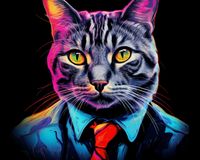 Plakat 50x40cm Kolorowy Bizneskot