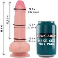 rockarmy mustang model premium z płynnego silikonu 18 cm, podstawa
