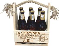 NOSIDŁO skrzynka NA PIWO prezent sponsorowane 500+