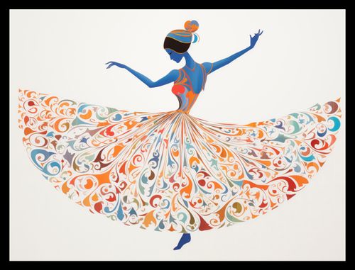 Plakat 40x30cm Wirująca Balerina na Arena.pl