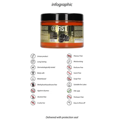 shots fist it żel intymny na bazie wody, złoty, 500 ml na Arena.pl