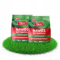 Wysokoazotowy nawóz do trawnika Vegano wspierany naturą 2x8 kg Target 16 kg