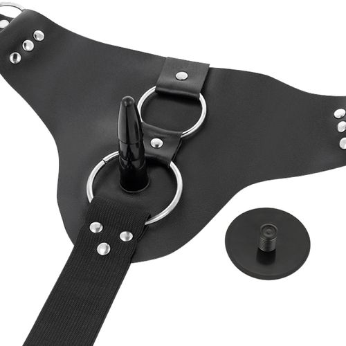 strap-on, penis z jądrami na regulowanej uprzęży. ekskluzywny gadżet na Arena.pl