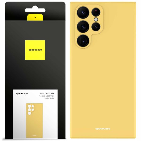 Spacecase Silicone Case Galaxy S22 Ultra Yellow zdjęcie 1