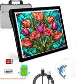 Deska Kreślarska A4 Podświetlana Tablica LED Haft Diamentowy Akumulator