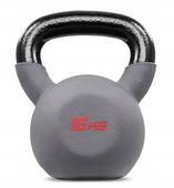Kettlebell 16kg odważnik żeliwny ciężarek wytrzymały do ćwiczeń crossfit